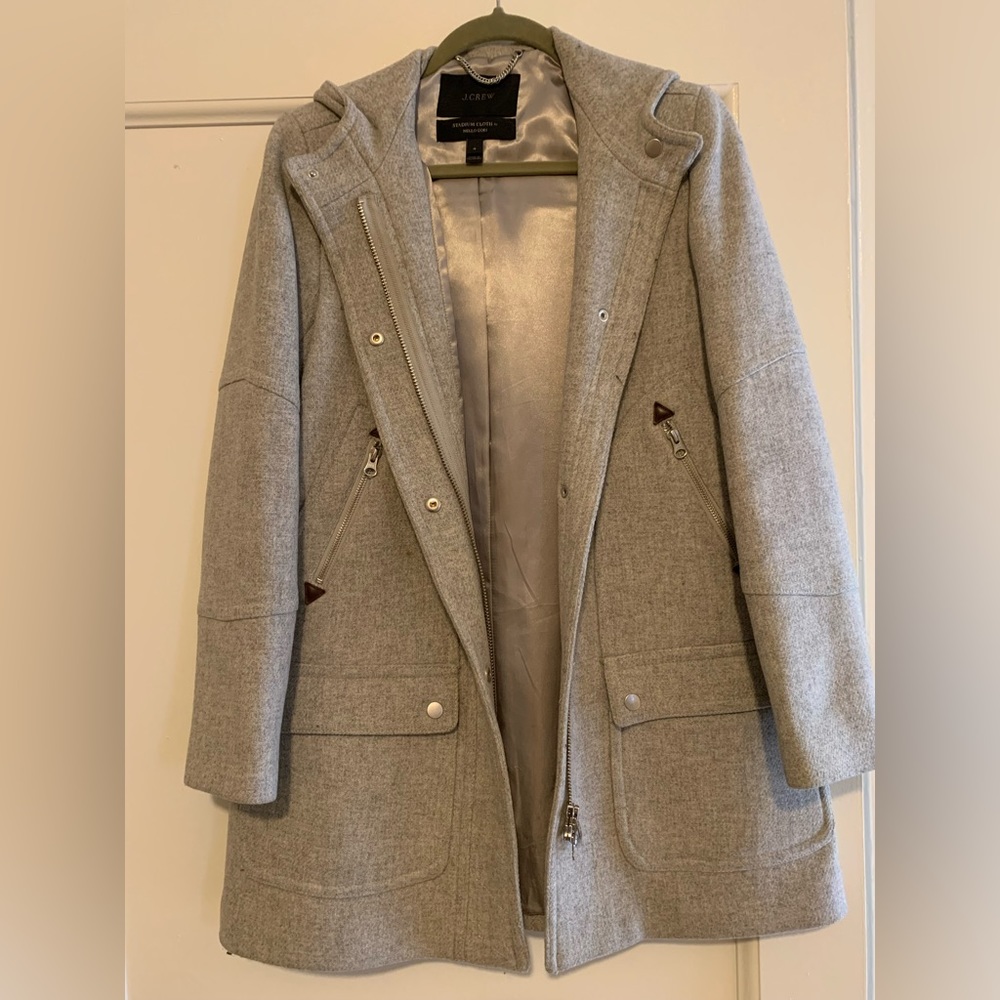 J. Crew Chateau Parka Stadium Cloth Coat by Nello Gori
